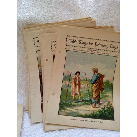 Bible Ways for Primary Days, 1933-1938, 162 total, Christian paper booklets, - Picture 5 of 7